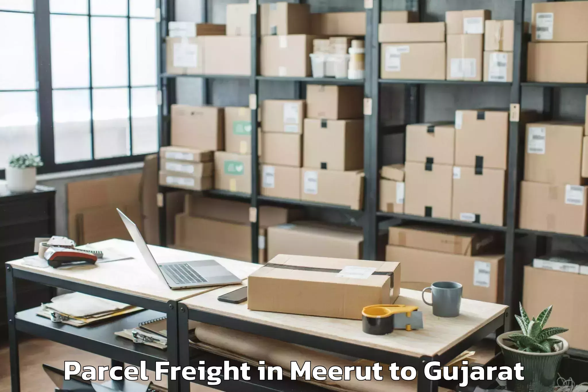 Discover Meerut to Bodeli Parcel Freight